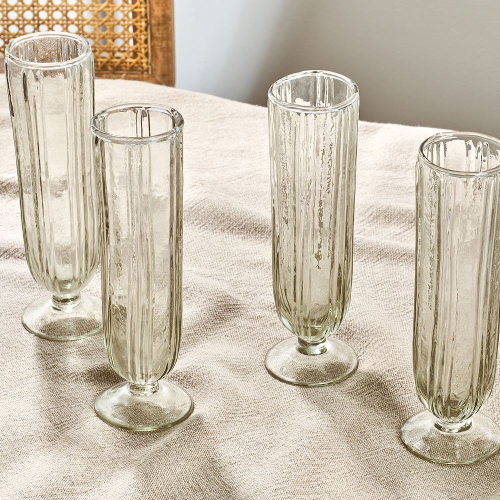 Nkuku Sigiri Champagne Glass Clear